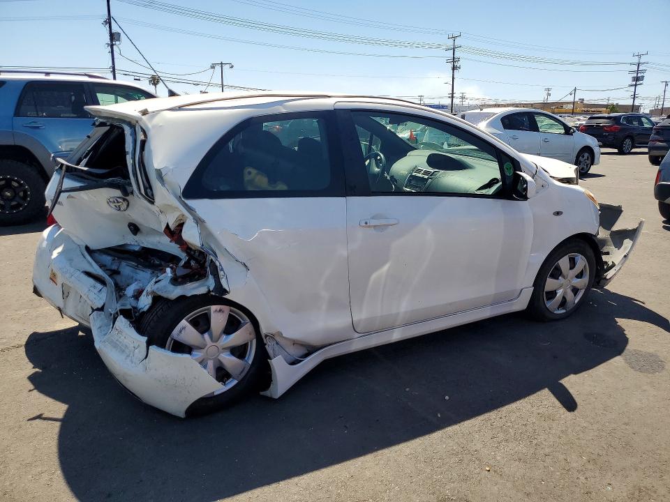 2008 Toyota Yaris VIN JTDJT923785214599 COPART salvage auction — FRONT END, Ca - Salvage Certificate, sold $250 on 2026-07-08 (photo 3)