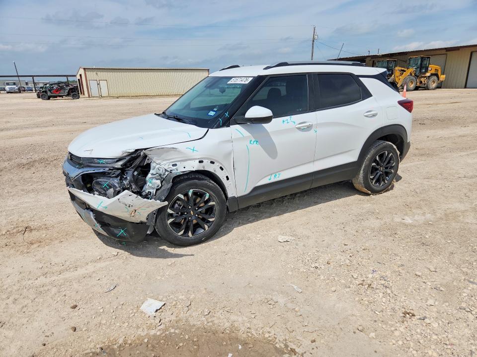 2023 Chevrolet VIN KL79MPS29PB060194 COPART salvage auction — FRONT END, Tx - Salvage Vehicle Title, sold $4,850 on 2026-07-08 (photo 1)