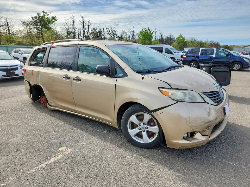 2011 Toyota Sienna VIN 5TDZK3DC2BS078206 COPART salvage auction — SIDE, Pa - Cert Of Title, sold $1,300 on 2026-07-08 (photo 4)