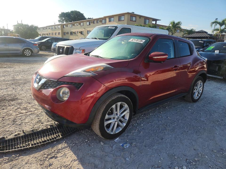 2015 Nissan Juke VIN JN8AF5MR6FT503374 COPART salvage auction — MINOR DENT/SCRATCHES, In - Certificate Of Title, sold $425 on 2026-07-24 (photo 1)