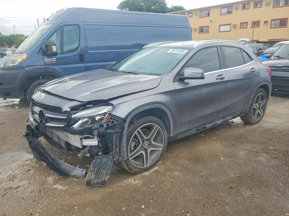 2018 Mercedes-benz Gla-klasse VIN WDCTG4EB4JJ485159 COPART salvage auction — FRONT END, Salvage Title, sold $2,500 on 2026-08-21 (photo 1)
