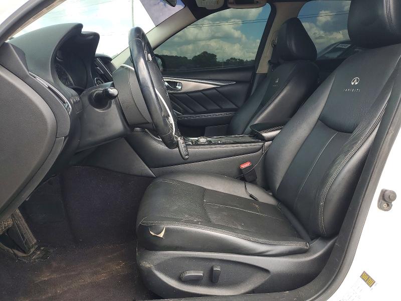 2014 Infiniti Q50 VIN JN1BV7AP1EM692707 COPART salvage auction — FRONT END, Tn - Salvage Certificate, sold $850 on 2026-07-20 (photo 7)