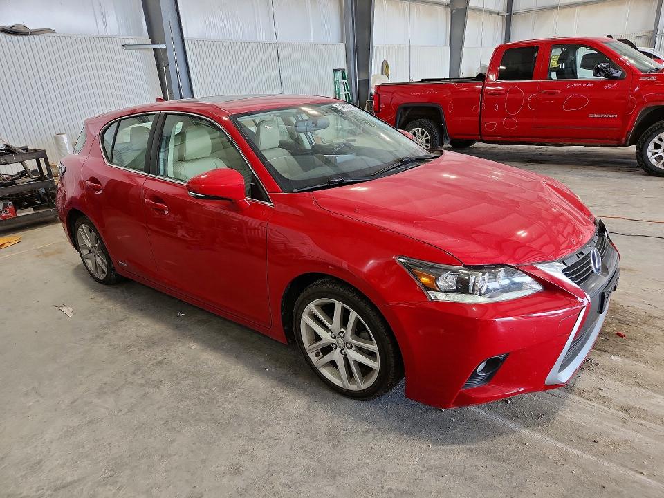 2014 Lexus Ct VIN JTHKD5BH5E2178543 COPART salvage auction — HAIL, Ne - Cert Of Title-Salvage, sold $3,050 on 2026-07-21 (photo 4)