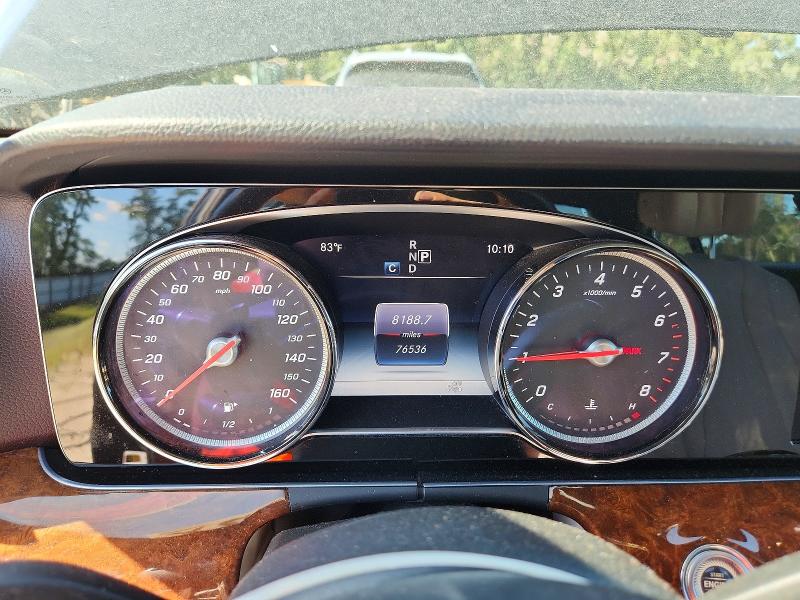 2017 Mercedes-benz E-klasse VIN WDDZF4KB7HA019765 COPART salvage auction — FRONT END, FL - CERT OF TITLE SLVG REBUILDABLE, sold $1,600 on 2026-07-28 (photo 9)