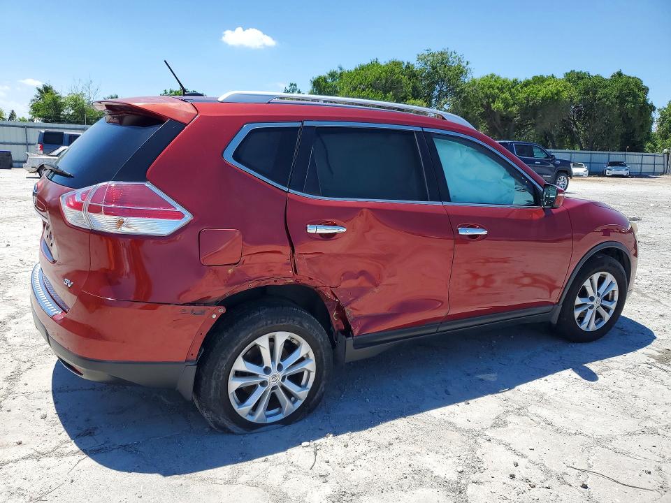 2015 Nissan Rogue VIN KNMAT2MT2FP575860 COPART salvage auction — SIDE, Tx - Salvage Vehicle Title, sold $1,300 on 2026-07-21 (photo 3)
