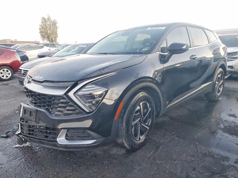2025 Kia Sportage VIN KNDPU3DG5S7237671 COPART salvage auction — FRONT END, NV - CERTIFICATE OF TITLE, sold $9,900 on 2026-07-09 (photo 1)