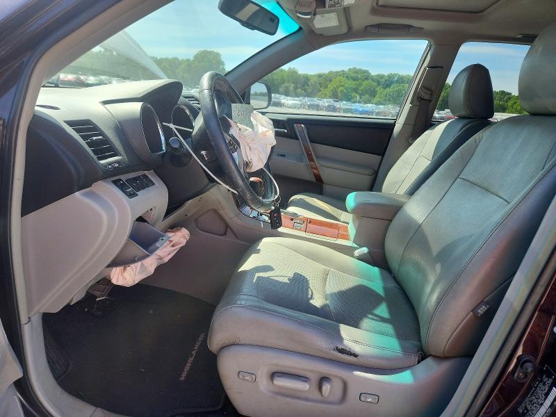 2012 Toyota Highlander VIN 5TDDK3EH9CS109070 COPART salvage auction — FRONT END, Nc - Salvage Certificate Of Title, sold $700 on 2026-07-29 (photo 7)