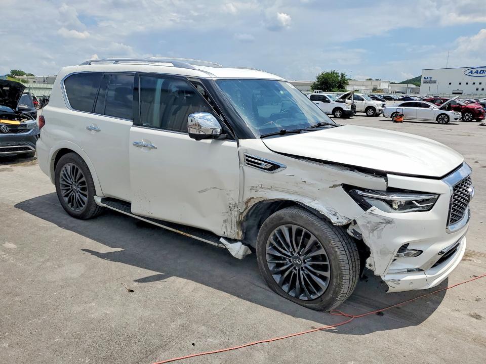 2022 Infiniti Qx80 VIN JN8AZ2BDXN9870139 COPART salvage auction — FRONT END, Ok - Cert Of Title-Salvage, sold $15,600 on 2026-08-12 (photo 4)