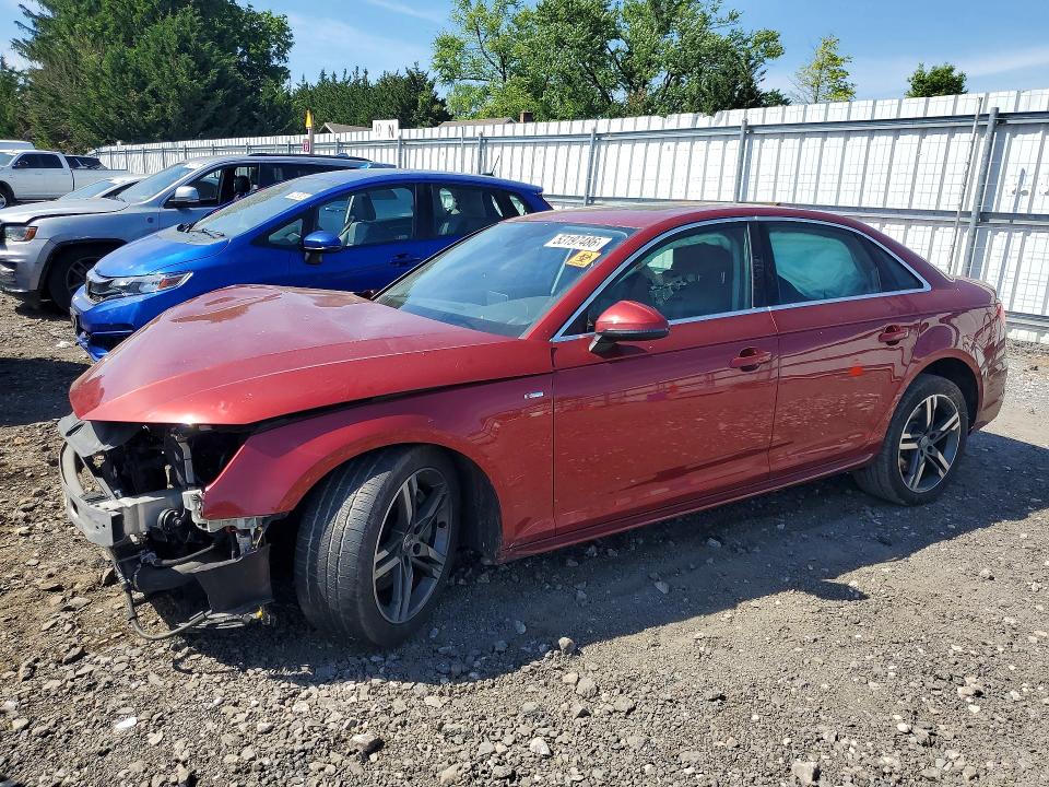 2018 Audi A4 VIN WAUENAF41JN016264 COPART salvage auction — FRONT END, MD - CERT OF SALVAGE > 75% DAMAGE, sold $675 on 2026-07-27 (photo 1)