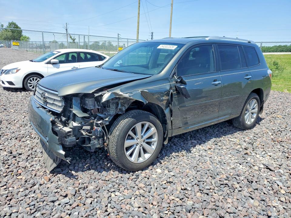 2009 Toyota Highlander VIN JTEEW44AX92030408 COPART salvage auction — FRONT END, In - Cert Of Title-Salvage Title, sold $325 on 2026-07-21 (photo 1)