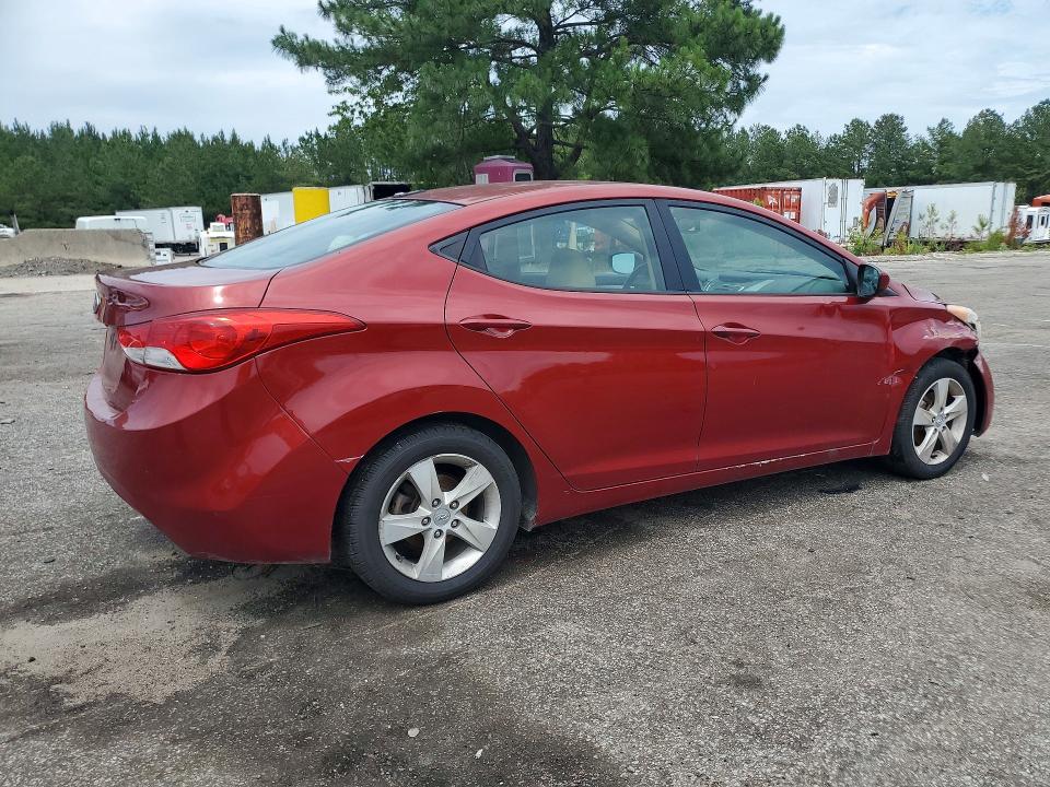 2011 Hyundai Elantra VIN KMHDH4AE9BU162597 COPART salvage auction — FRONT END, Sc - Cert Of Title-Salvage, sold $700 on 2026-07-17 (photo 3)