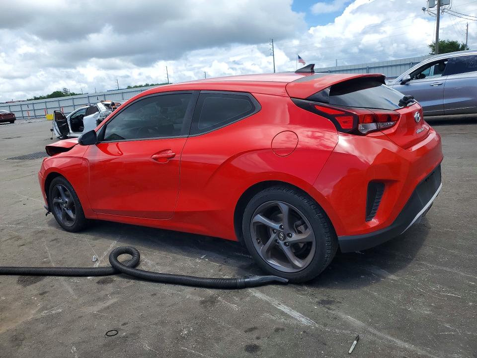 2019 Hyundai Veloster VIN KMHTG6AF6KU017391 COPART salvage auction — FRONT END, Fl - Certificate Of Destruction, sold $2,250 on 2026-07-20 (photo 2)
