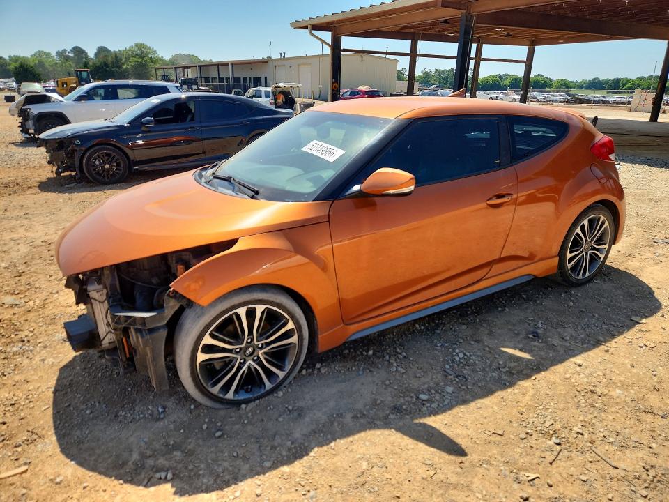 2016 Hyundai Veloster VIN KMHTC6AE6GU295962 COPART salvage auction — FRONT END, Al - Cert Of Title-Salvage Title, sold $525 on 2026-07-08 (photo 1)