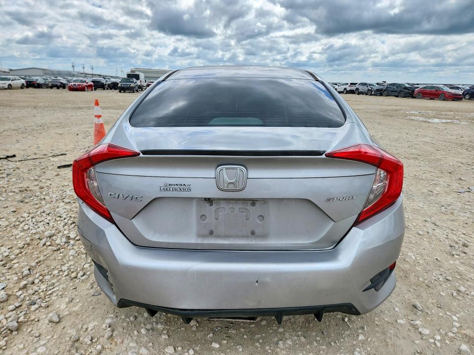 2021 Honda Civic VIN 2HGFC2F80MH519837 COPART salvage auction — FRONT END, TX - SALVAGE VEHICLE TITLE, sold $1,500 on 2026-07-19 (photo 6)