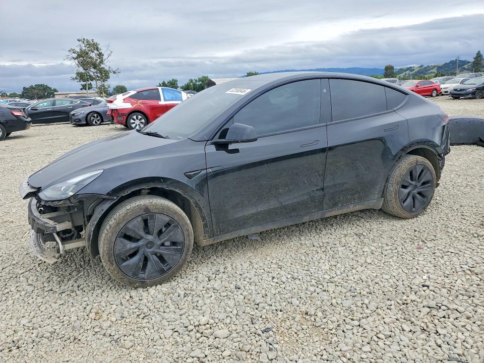 2025 Tesla Model y VIN 7SAYGDED3SF306070 COPART salvage auction — REAR END, CA - SALVAGE CERTIFICATE, sold $8,000 on 2026-07-28 (photo 1)