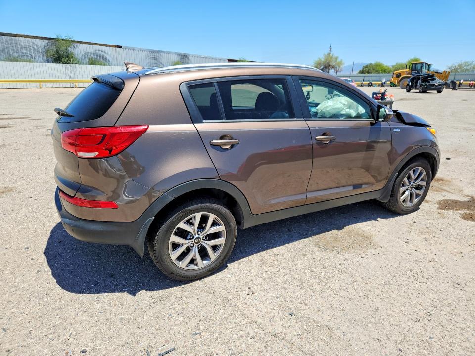2014 Kia Sportage VIN KNDPBCAC2E7547773 COPART salvage auction — FRONT END, Az - Cert Of Title - Salvage, sold $625 on 2026-07-06 (photo 3)