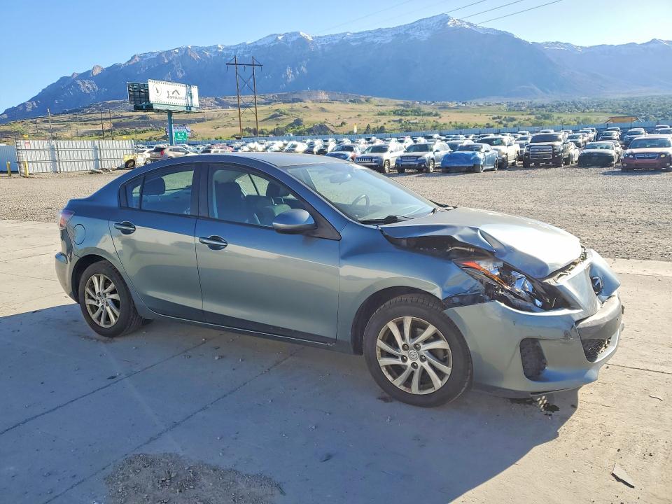 2012 Mazda 3 VIN JM1BL1V88C1693371 COPART salvage auction — FRONT END, Ut - Salvage Certificate, sold $350 on 2026-07-27 (photo 4)