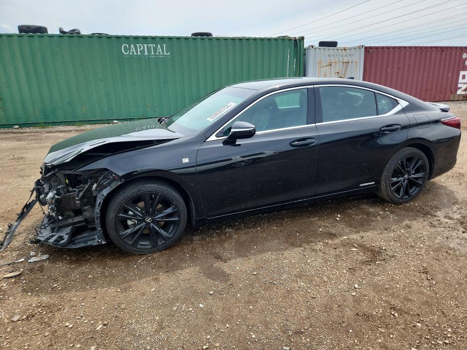 2022 Lexus ES VIN 58AGA1C19NU020094 COPART salvage auction — FRONT END, Il - Salvage Certificate, sold $15,500 on 2026-07-09 (photo 1)