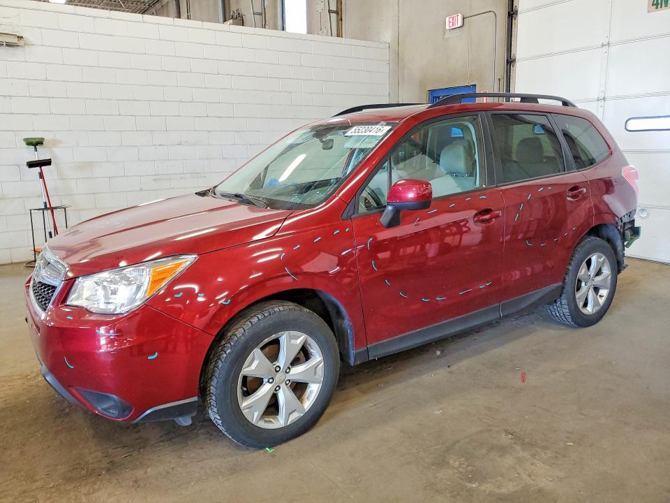 2016 Subaru Forester VIN JF2SJAGC1GH468277 COPART salvage auction — REAR END, Mn - Cert Of Title-Salvage, sold $3,050 on 2026-07-16 (photo 1)