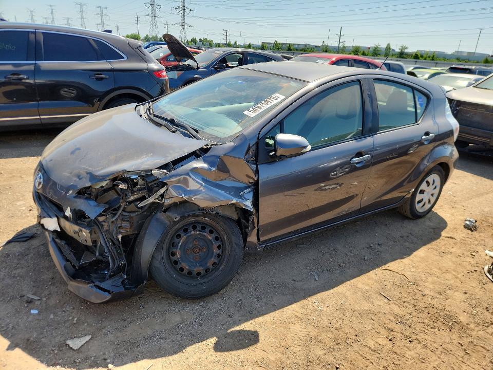 2013 Toyota Prius VIN JTDKDTB36D1050973 COPART salvage auction — FRONT END, Il - Salvage Certificate, sold $800 on 2026-07-07 (photo 1)