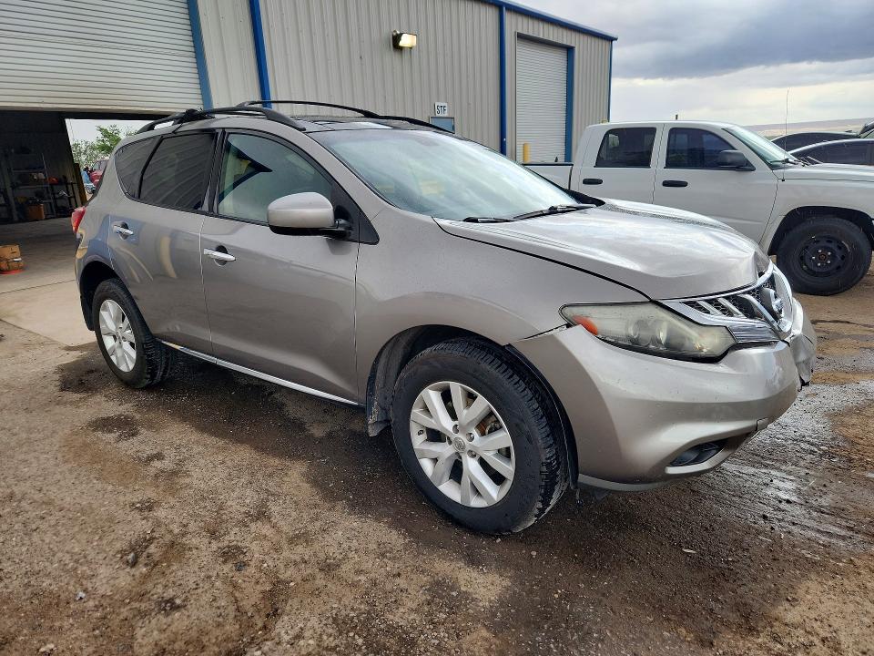 2011 Nissan Murano VIN JN8AZ1MWXBW158994 COPART salvage auction — FRONT END, Nm - Cert Of Title-Salvage, sold $975 on 2026-07-16 (photo 4)