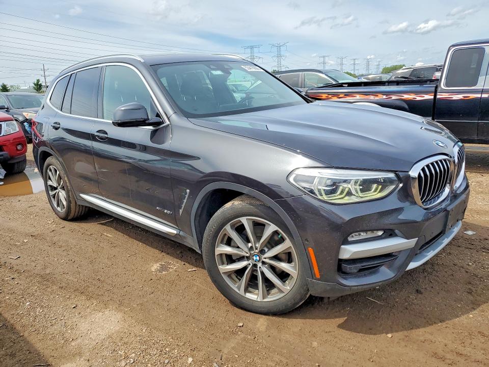 2018 BMW X3 VIN 5UXTR9C53JLD61948 COPART salvage auction — FRONT END, Il - Salvage Certificate, sold $300 on 2026-07-28 (photo 4)