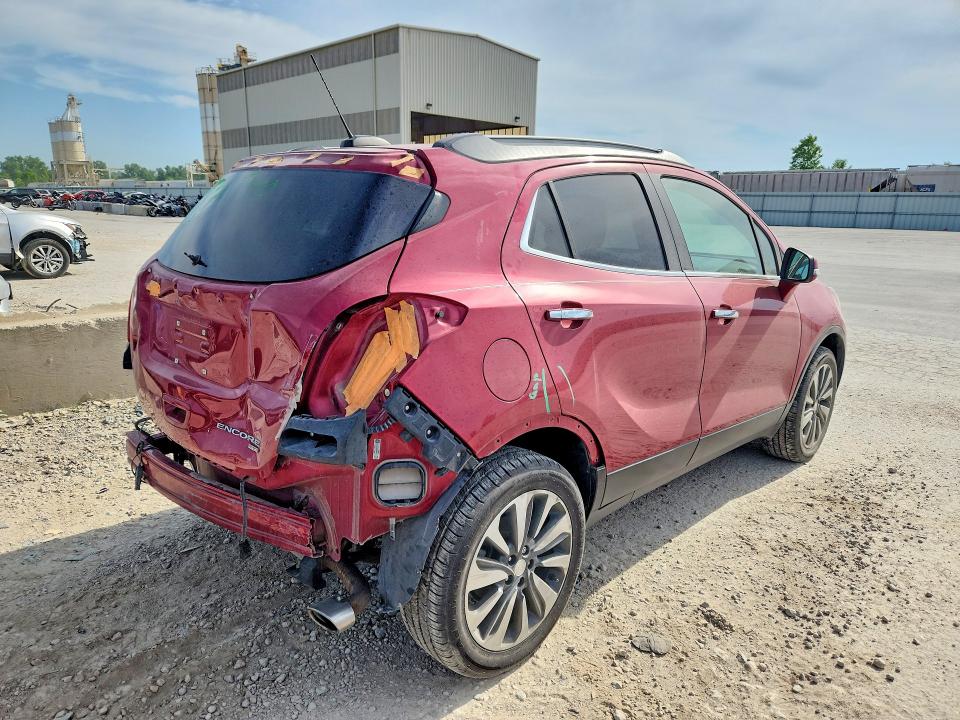 2019 Buick Encore VIN KL4CJGSM8KB958923 COPART salvage auction — REAR END, Ks - Cert Of Title-Salvage, sold $3,100 on 2026-07-28 (photo 3)