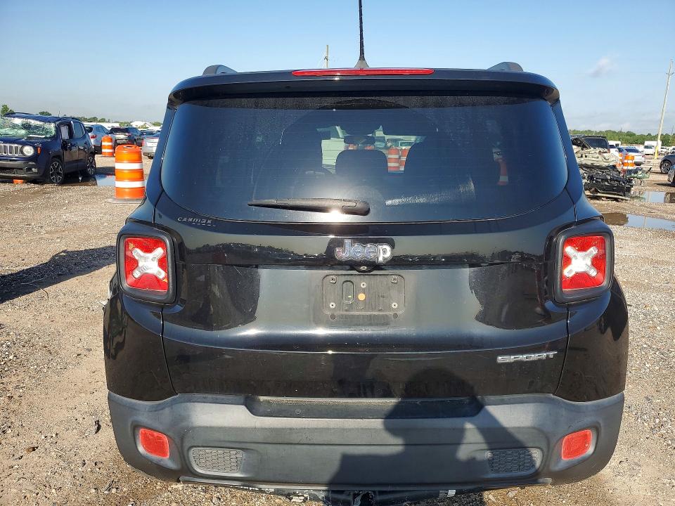2017 Jeep Renegade VIN ZACCJAAB5HPG06528 COPART salvage auction — FRONT END, Tx - Salvage Vehicle Title, sold $1,150 on 2026-07-13 (photo 6)