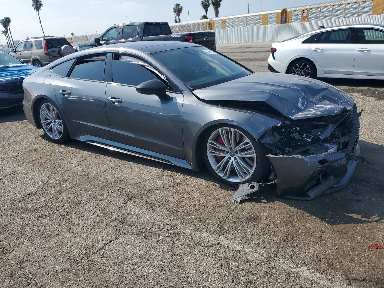 2021 Audi RS7 VIN WUAPCBF27MN906541 COPART salvage auction — Front End, CA - SALVAGE CERTIFICATE, sold $25,750 on 2026-07-07 (photo 4)