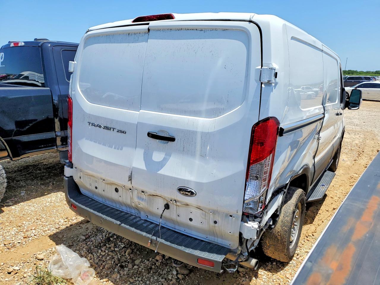 2023 Ford Transit VIN 1FTBR1Y83PKC05955 COPART salvage auction — Minor Dent/Scratches, TX - CERTIFICATE OF TITLE (P), sold $8,600 on 2026-07-08 (photo 3)