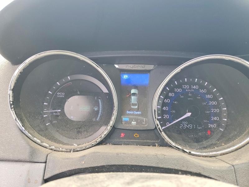 2014 Hyundai Sonata VIN KMHEC4A43EA118529 COPART salvage auction — FRONT END, Qc - Gravement Accidente, sold $200 on 2026-07-07 (photo 9)