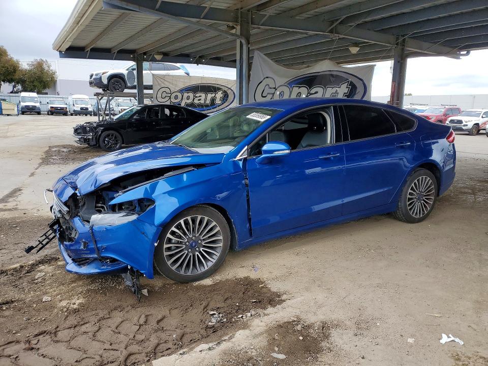 2017 Ford Fusion VIN 3FA6P0T97HR415995 COPART salvage auction — FRONT END, Ca - Salvage Certificate, sold $1,750 on 2026-07-02 (photo 1)