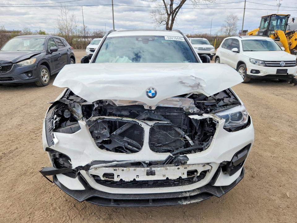 2021 BMW X3 VIN 5UXTS1C03M9H77414 COPART salvage auction — FRONT END, Qc - Gravement Accidente, sold $14,000 on 2026-07-21 (photo 5)