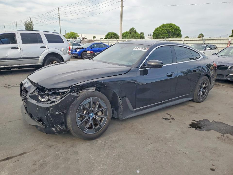 2023 BMW I4 VIN WBY43AW04PFR43469 COPART salvage auction — FRONT END, Fl - Cert Of Title Slvg Rebuildable, sold $11,800 on 2026-07-08 (photo 1)