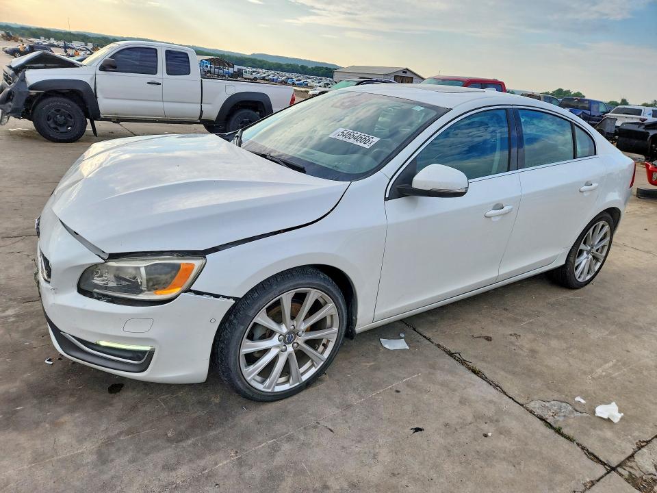 2016 Volvo S60 VIN LYV402FM3GB088630 COPART salvage auction — FRONT END, Tx - Salvage Vehicle Title, sold $1,150 on 2026-07-09 (photo 1)