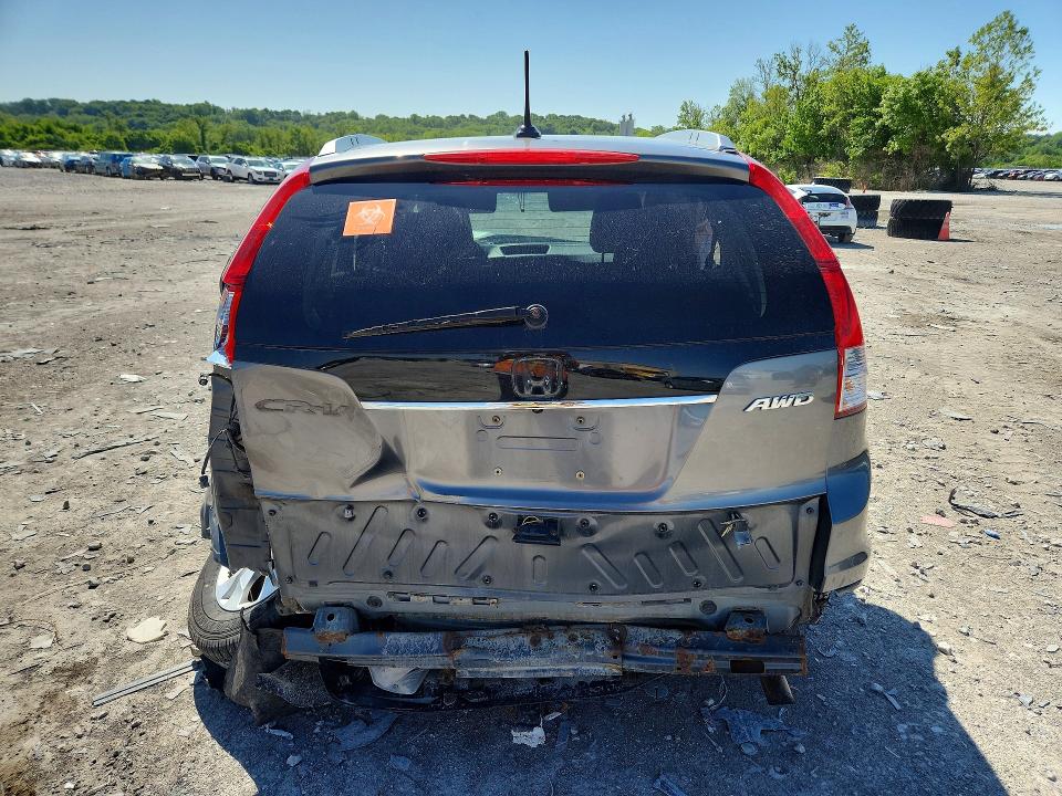 2012 Honda Cr-v VIN JHLRM4H79CC009094 COPART salvage auction — ALL OVER, Il - Salvage Certificate, sold $750 on 2026-07-06 (photo 6)