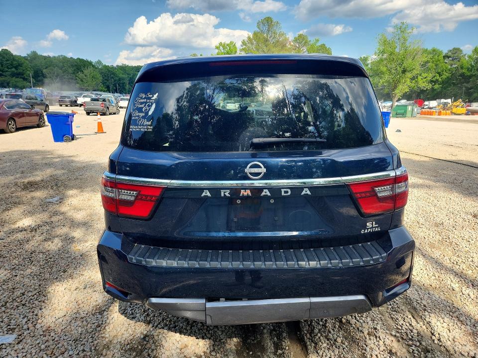 2022 Nissan Armada VIN JN8AY2BA2N9393165 COPART salvage auction — FRONT END, Nc - Salvage Certificate Of Title, sold $325 on 2026-07-31 (photo 6)
