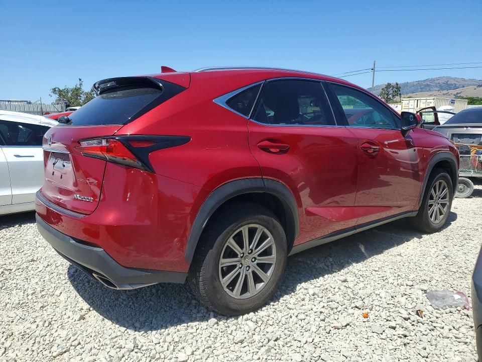 2017 Lexus Nx 200t VIN JTJYARBZ4H2052650 COPART salvage auction — REAR END, Ca - Salvage Certificate, sold $100 on 2026-07-28 (photo 3)