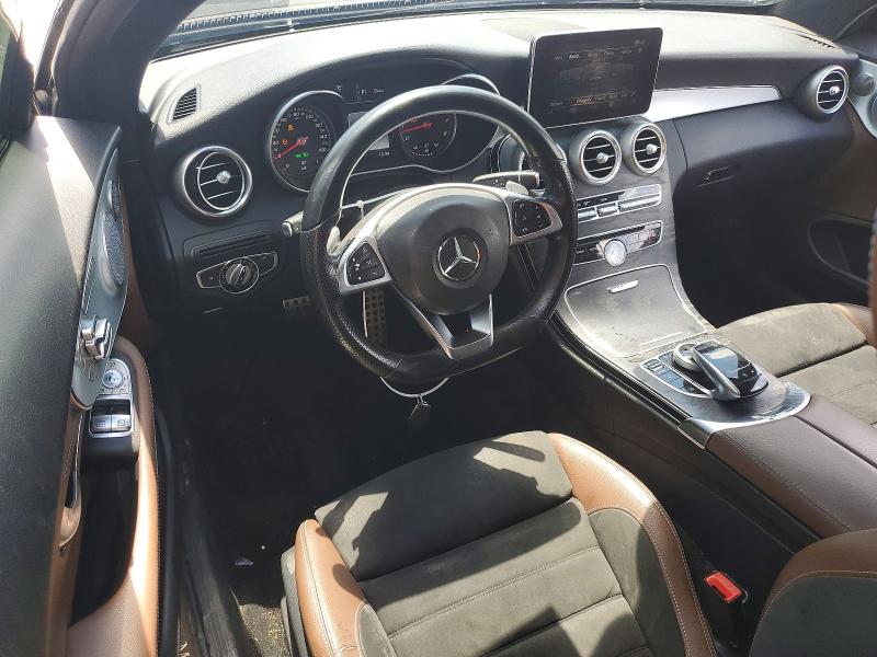 2017 Mercedes-benz C-klasse VIN WDDWJ4JBXHF342360 COPART salvage auction — SIDE, Ga - Cert Of Title-Salvage, sold $7,600 on 2026-08-03 (photo 8)