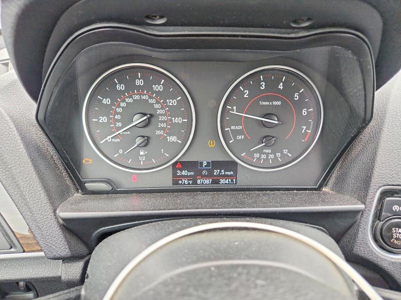 2016 BMW 2er VIN WBA1G9C51GV726651 COPART salvage auction — FRONT END, In - Cert Of Title-Salvage Title, sold $2,700 on 2026-07-17 (photo 9)