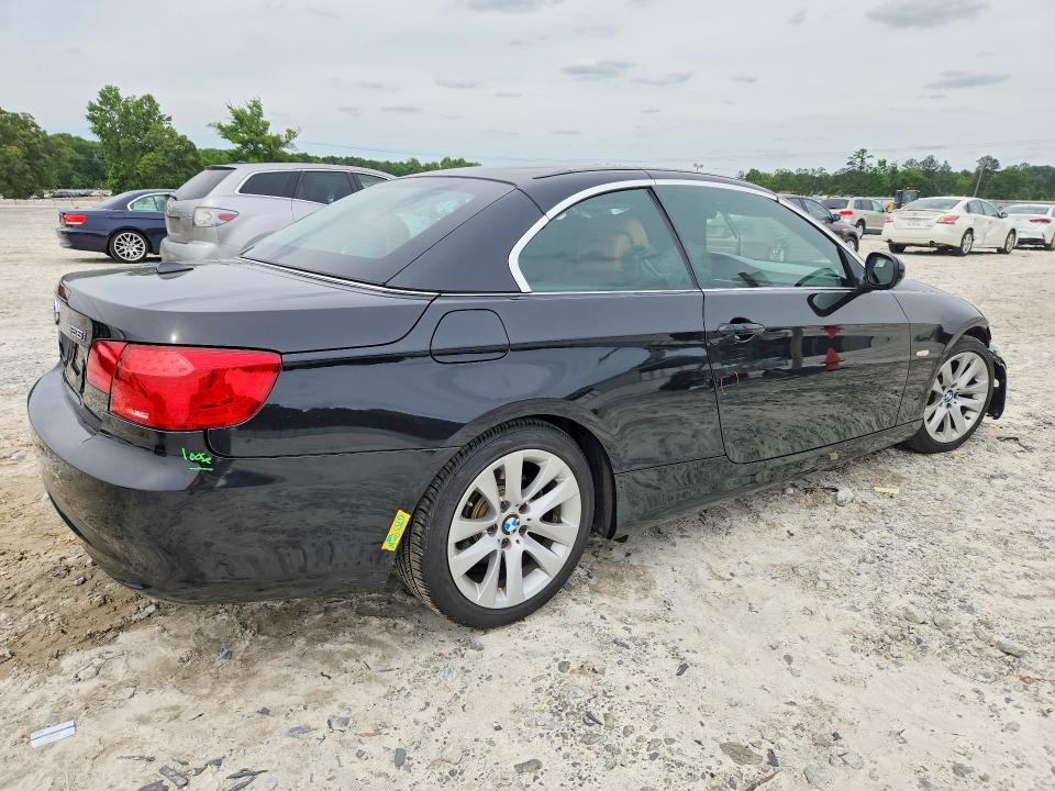2013 BMW 3er VIN WBADW7C57DE732373 COPART salvage auction — FRONT END, Ga - Cert Of Title-Salvage, sold $2,100 on 2026-07-08 (photo 3)