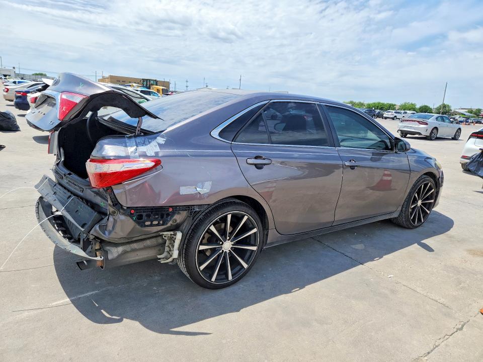 2015 Toyota Camry VIN 4T4BF1FK5FR457587 COPART salvage auction — REAR END, Tx - Certificate Of Title, sold $2,700 on 2026-07-02 (photo 3)