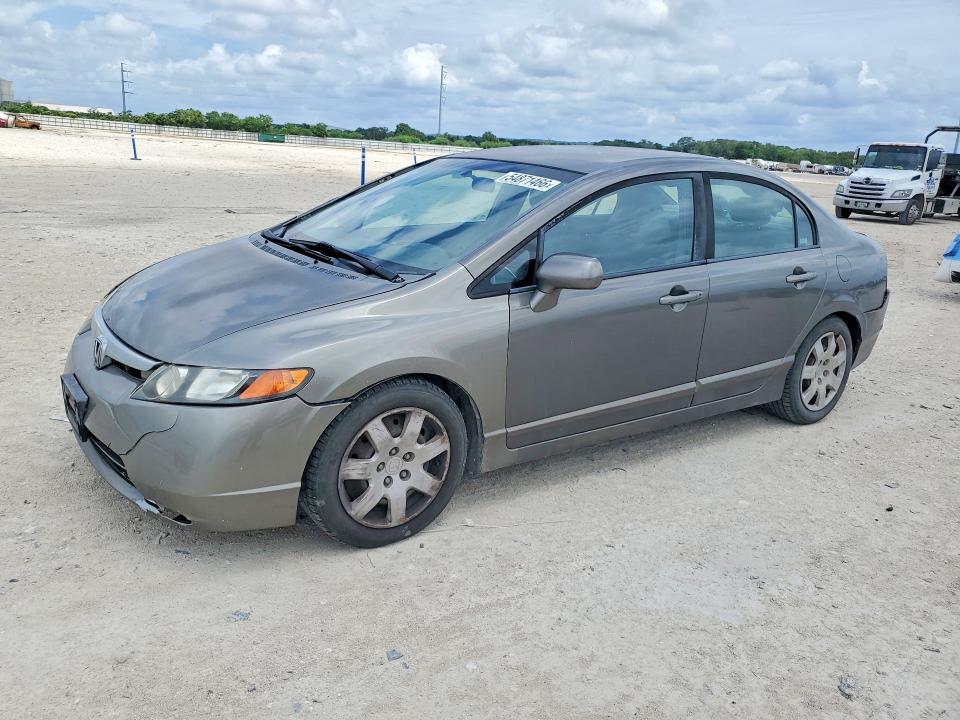 2008 Honda Civic VIN 1HGFA165X8L034054 COPART salvage auction — REAR END, Tx - Salvage Vehicle Title, sold $800 on 2026-07-02 (photo 1)