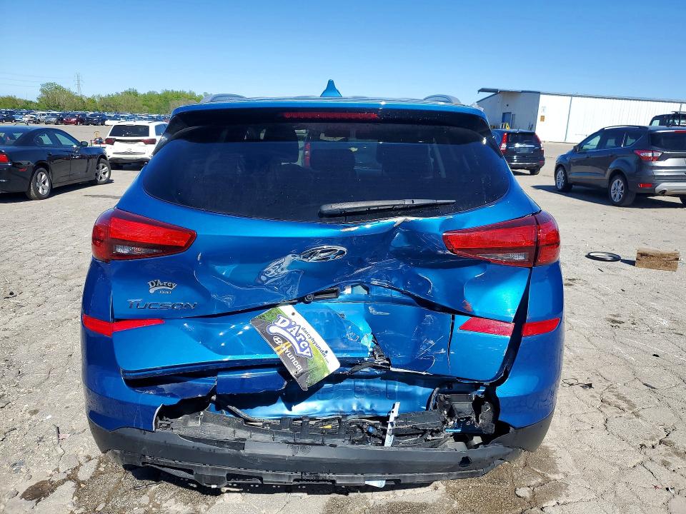 2019 Hyundai Tucson VIN KM8J33AL2KU901318 COPART salvage auction — REAR END, Il - Salvage Certificate, sold $3,950 on 2026-07-29 (photo 6)