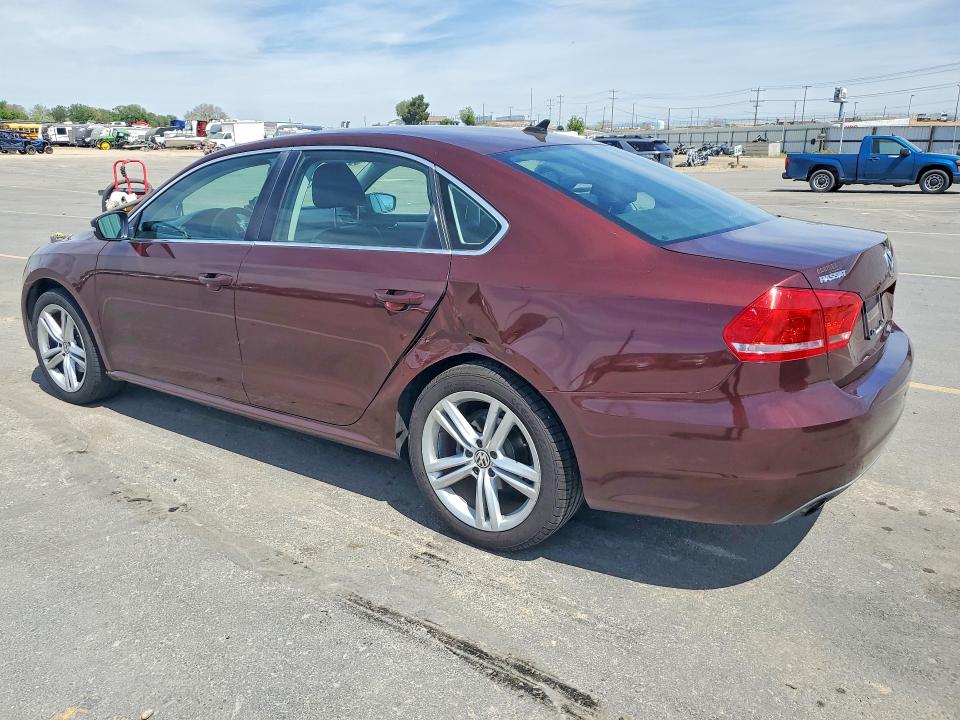 2014 Volkswagen Passat VIN 1VWBS7A3XEC066210 COPART salvage auction — REAR END, Id - Salvage Certificate Of Title, sold $1,200 on 2026-07-23 (photo 2)