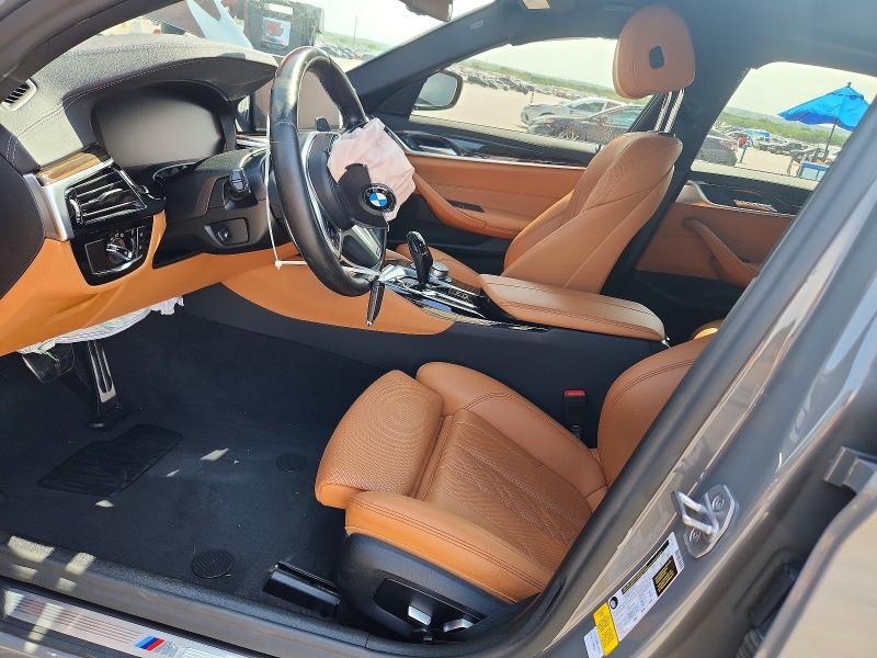 2021 BMW 5er VIN WBA53BJ00NWX58557 COPART salvage auction — FRONT END, Tx - Salvage Vehicle Title, sold $25,750 on 2026-07-30 (photo 7)