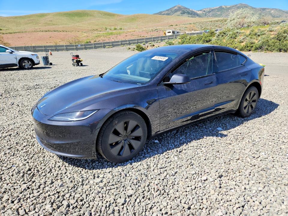 2024 Tesla Model 3 VIN 5YJ3E1EB1RF829740 COPART salvage auction — SIDE, Nv - Salvage Title, sold $13,500 on 2026-07-09 (photo 1)