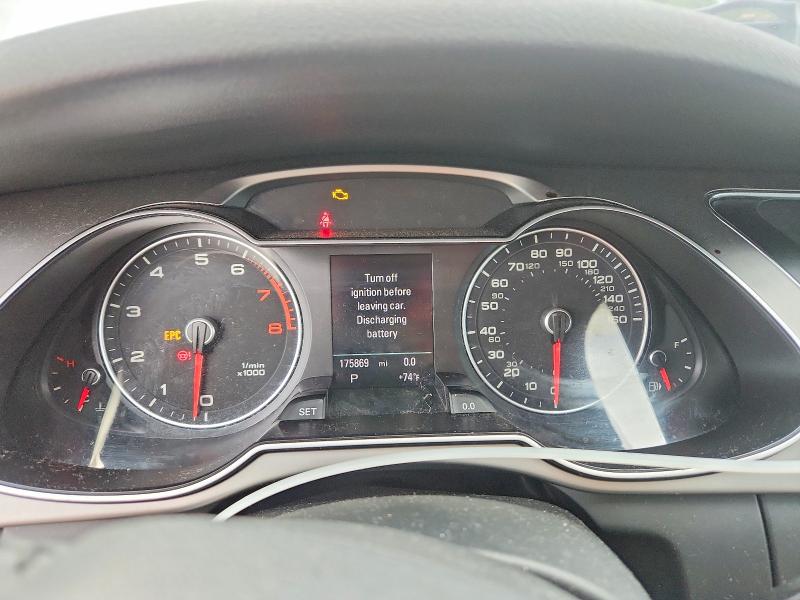 2013 Audi A4 VIN WAUBFAFL1DA162019 COPART salvage auction — MECHANICAL, Ca - Certificate Of Title, sold $650 on 2026-07-08 (photo 9)