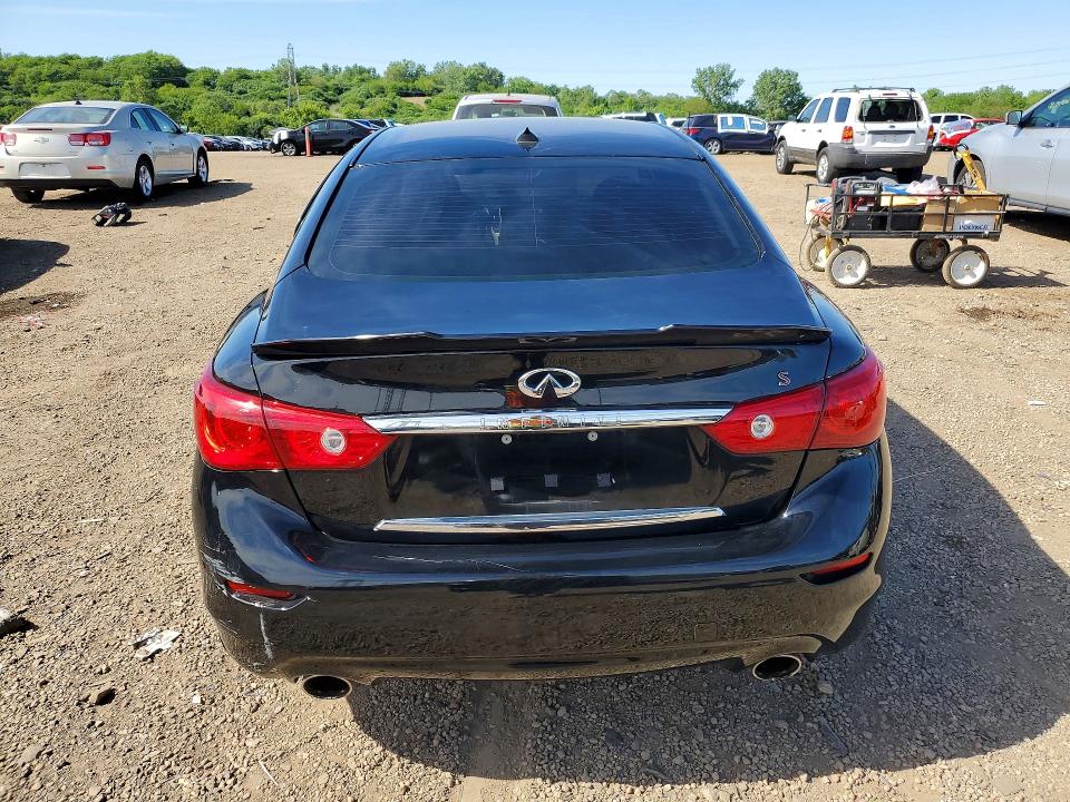 2015 Infiniti Q50 VIN JN1BV7AR7FM414722 COPART salvage auction — SIDE, Il - Salvage Certificate, sold $7,100 on 2026-07-10 (photo 6)