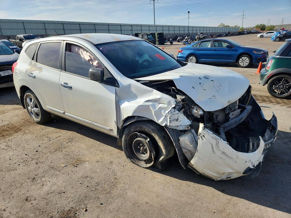 2013 Nissan Rogue sport VIN JN8AS5MV9DW638353 COPART salvage auction — FRONT END, Nm - Cert Of Title-Salvage, sold $175 on 2026-07-06 (photo 4)